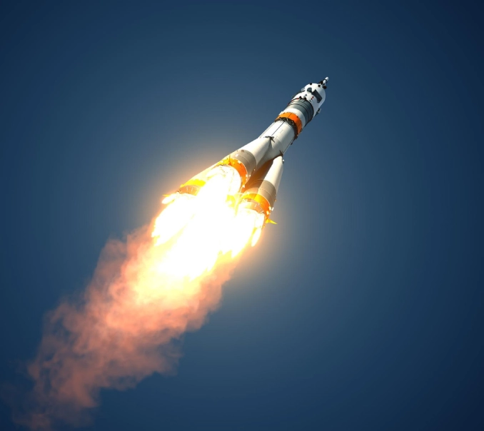 Soyuz launch vehicle lifting off